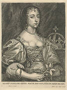 Portret van Henrietta Maria van Bourbon, koningin van Engeland