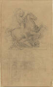 A design for an equestrian monument