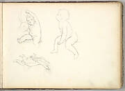 Three Children  (in Sketch Book With Drawings on Twenty-six Leaves)