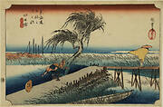 The Mie River, Yokkaichi, from the series the Fifty-three Stations of the Tokaido (Hoeido edition)