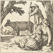 Peasant Couple with Cow